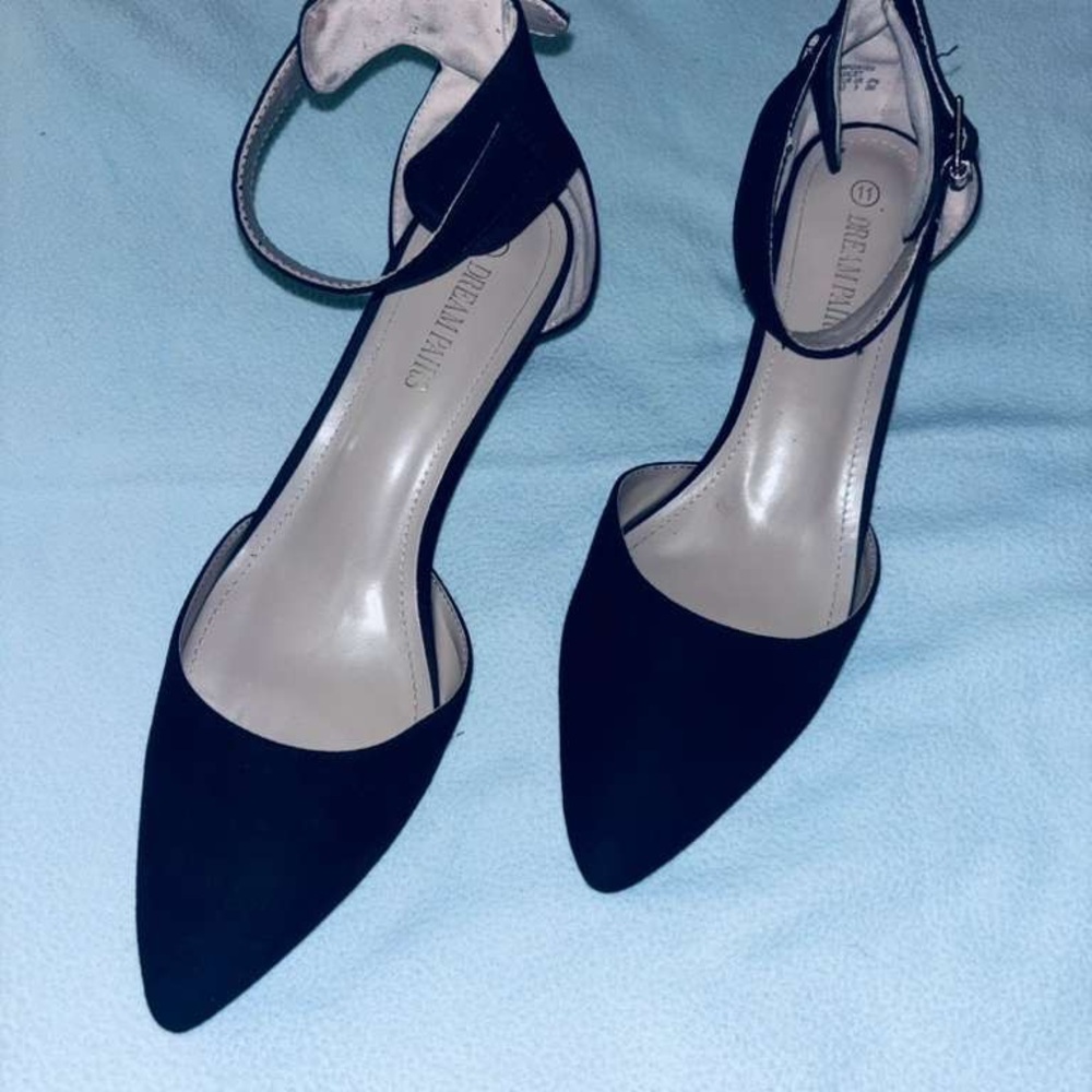 Dream Pairs Black Ankle Strap Heels